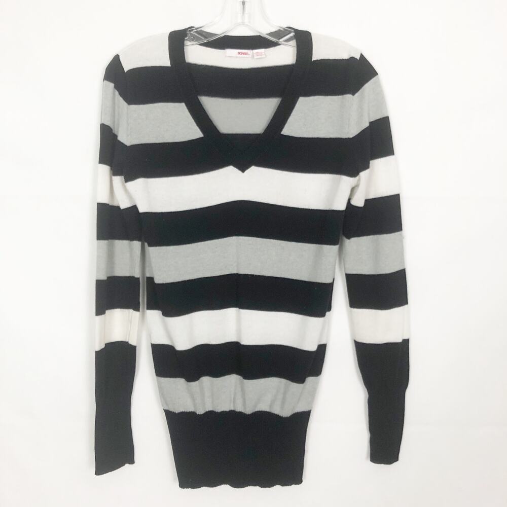 Bongo Sweater Juniors Medium Stretch Y2K Retro Preppy Academia School College